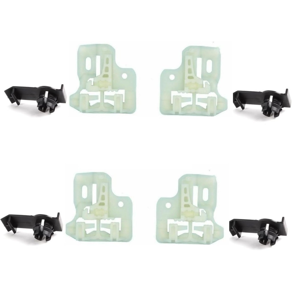 4X คลิปนําทางตัวควบคุมหน้าต่างด้านหน้าซ้ายขวาเหมาะกับ BMW E53 X5 00-06 51338254781