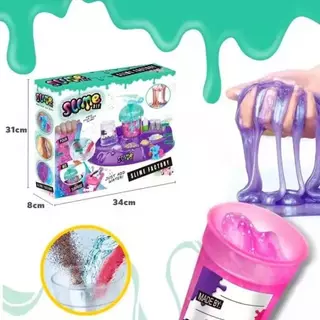 ZIVFOWER DIY ชุดทำสไลม์และอุปกรณ์ครบชุด Slime Factory ชุดของเล่น เครื่องทำสไลม์ /Slime DIY