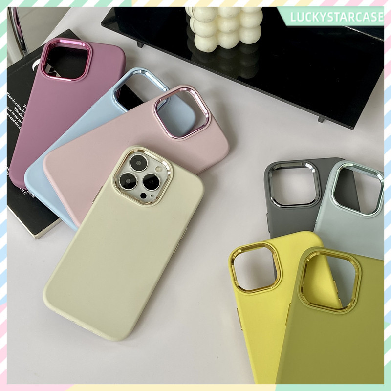 Candy Color เคสโทรศัพท์ เคสไอโฟน17 16 For iPhone 11 12 14 13 15 Pro Max XR X XS 7 Plus เคส ซิลิโคนนุ่ม TPU Silicone Case