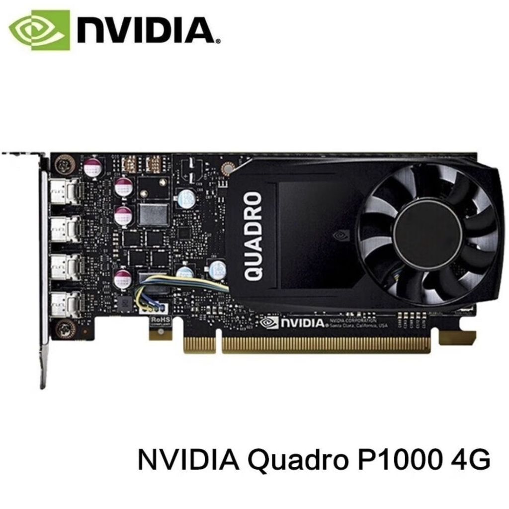 การ์ดจอ NVIDIA Quadro P1000 สำหรับงาน 3D เรนเดอร์ และมัลติจอ