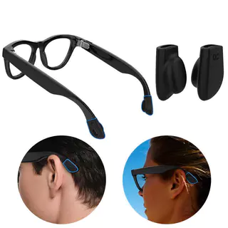 HdoorLink ซิลิโคนกันลื่นแว่นตา ขนาด 2 ชิ้น ออกแบบมาสำหรับ Ray-Ban Meta, Wayfarer (Gen2), Skyler และ Headliner (Gen2)