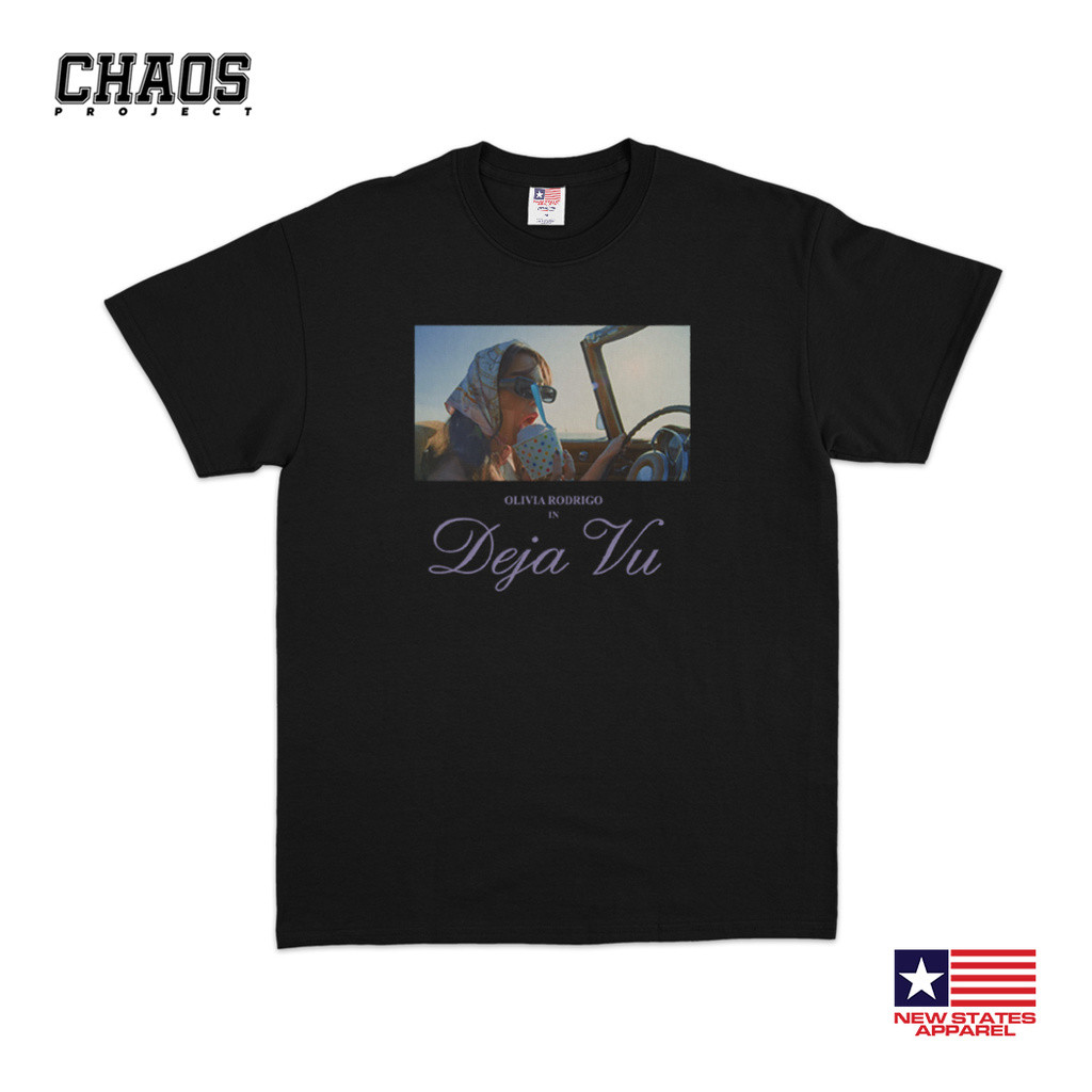 เสื้อยืดผู้ชาย Olivia Rodrigo - Deja Vu II | เสื้อยืด Merch