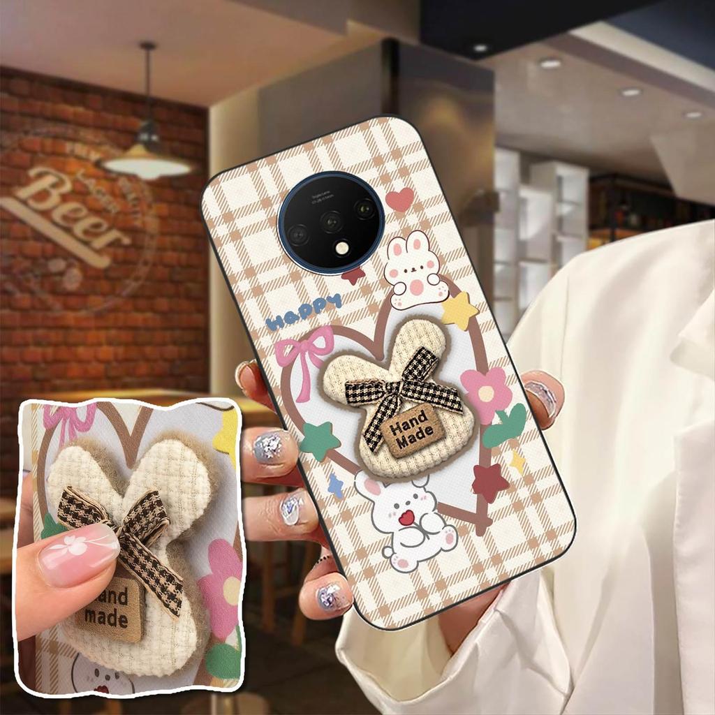 การออกแบบแฟชั่นป้องกันเคสโทรศัพท์สําหรับ One Plus 7T/1 + 7T กันน้ําเต็มห่อสามมิติเย็บปักถักร้อยผ้า P