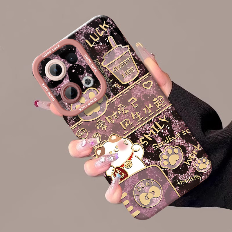 เคสออปโป้ a18 เคสออปโป้a18 Lucky Cat เหมาะสําหรับ oppoReno13 เคสโทรศัพท์ reno12pro ใหม่ reno14pro ซิ