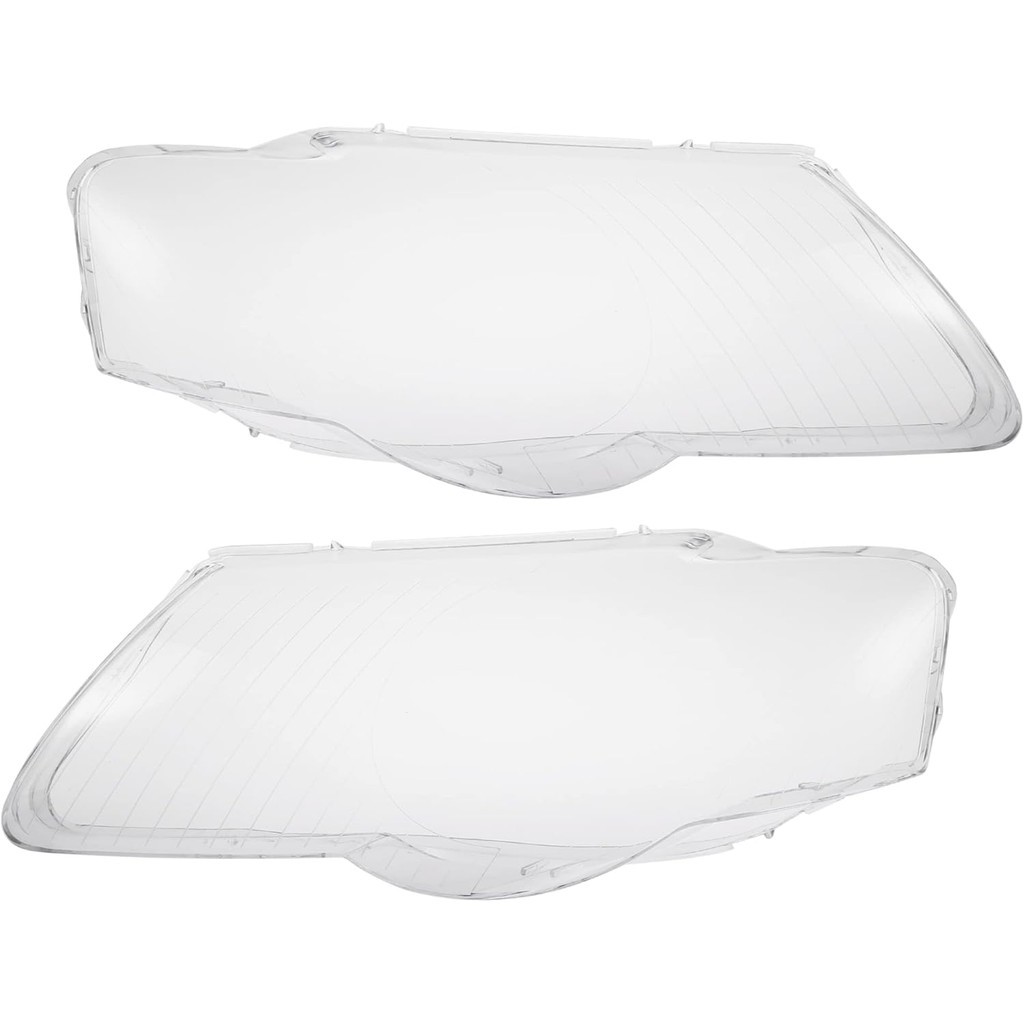 X AUTOHAUX 1 คู่ซ้ายขวารถไฟหน้าไฟหน้าเลนส์ PC Shell สําหรับ Volkswagen Passat B6 2006-2011 3C0 941 0