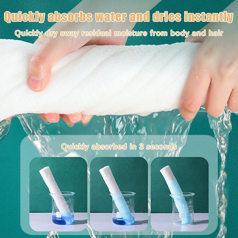 Blossom Bazaar 10 ชิ้น 30*70 ซม.ผ้าขนหนูแบบใช้แล้วทิ้งขนาดใหญ่หนาผ้าเช็ดตัว Travel Hotel Bath ผ้าขนห