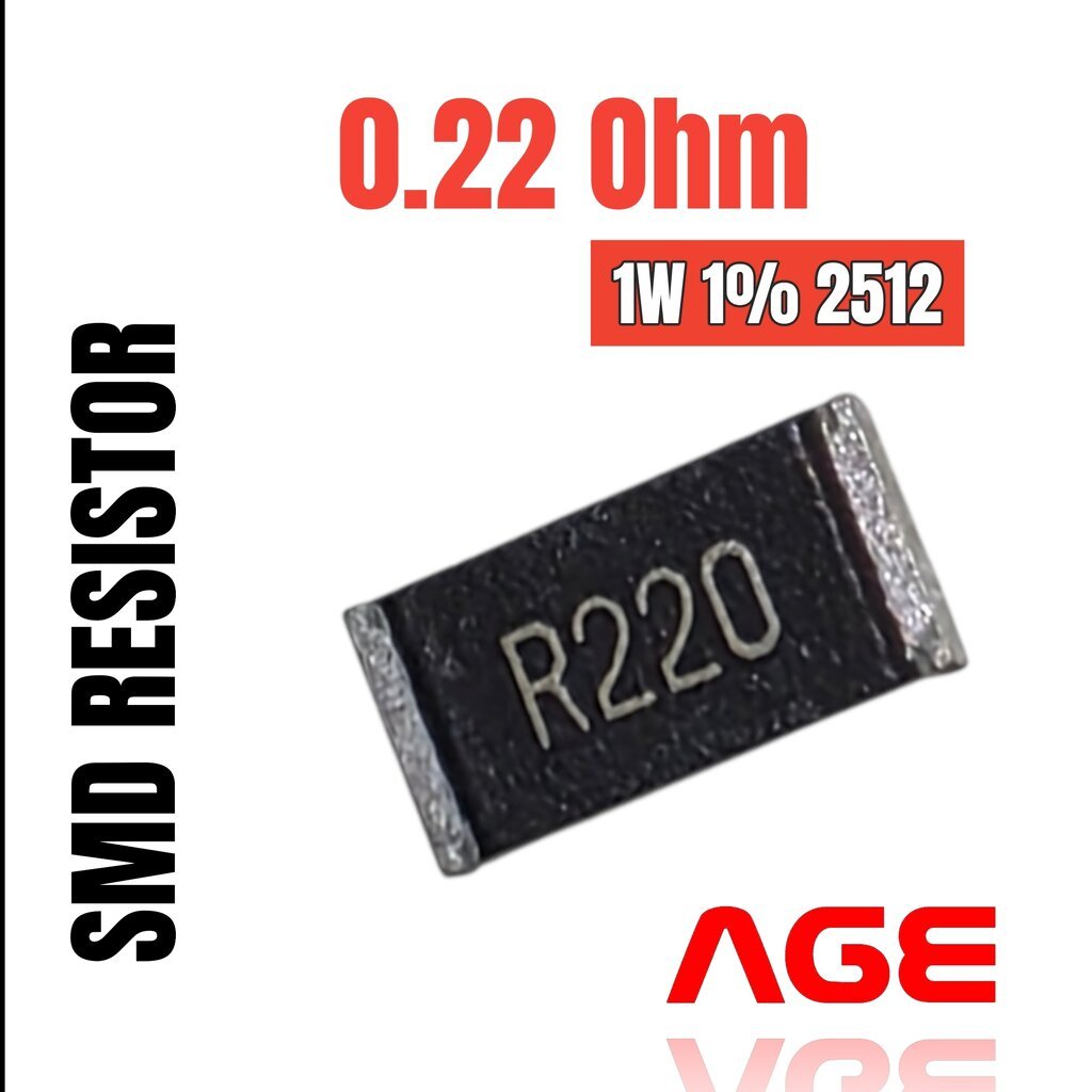 0.22 Ohm,220 mOhm, 1W 1% 2512 ,CHIP RESISTOR # ERJ-1TRQFR22U,2512WF220LT4E