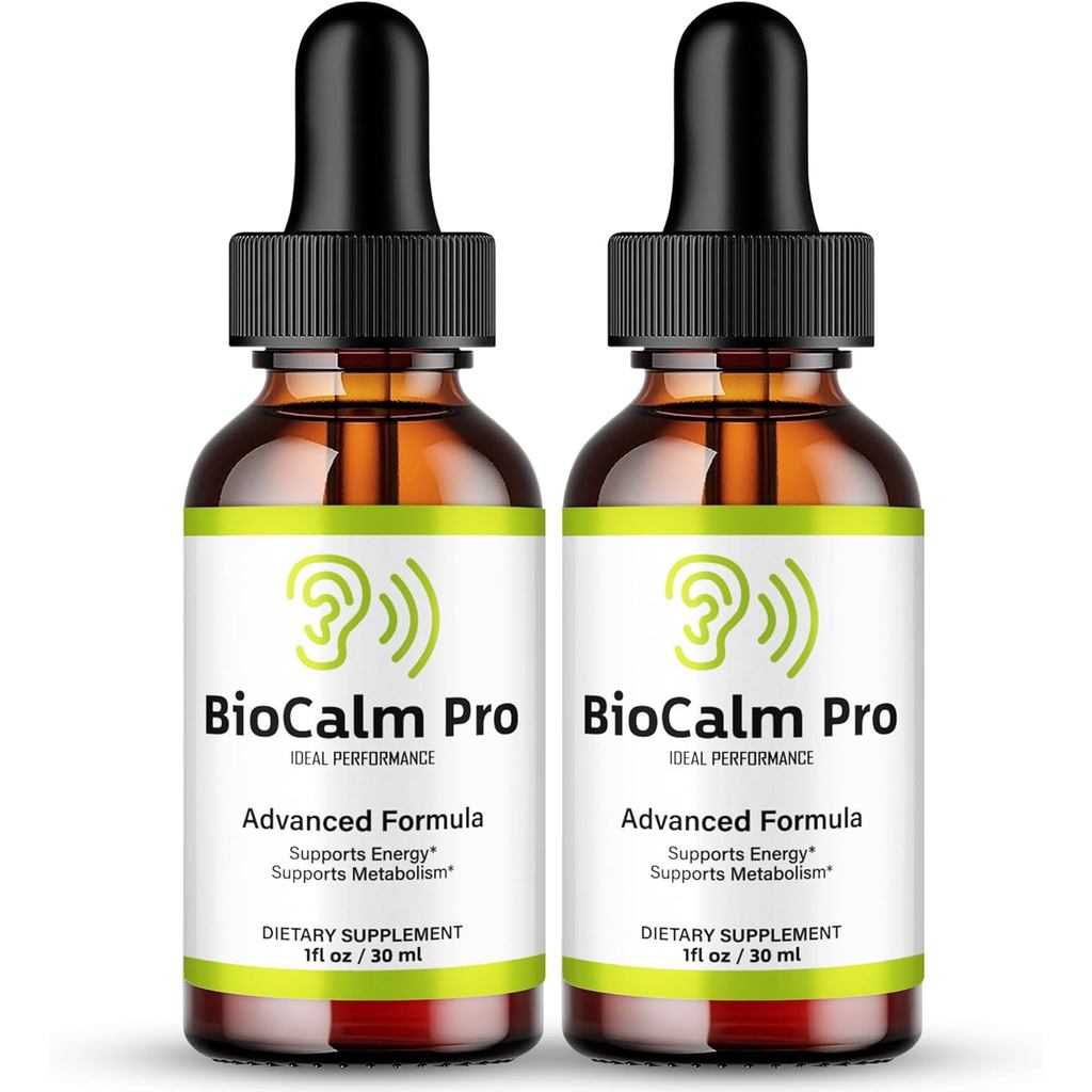Bio Calm Pro Tinitus Drops, Bio CalmPro Tinitus Relief for Ringing Ear, Advanced Ear Health ports Li