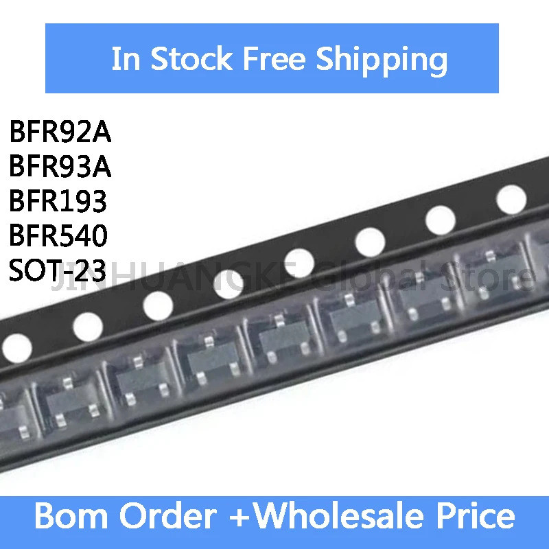 5 ชิ้น BFR92A P2 BFR193A BFR540 BFR93A RK SOT-23 ทรานซิสเตอร์ในสต็อกขายส่ง