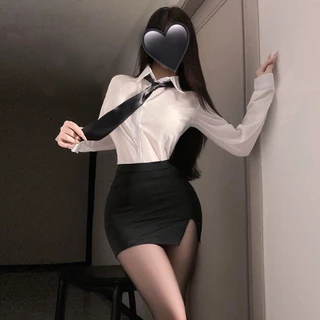 Sexy secrets⚜️⚜️ชุดคอสเพลย์ ชุดเลขานุการไนต์คลับ OL 🍷🍷 ผ้าเนื้อนุ่ม ใส่สบาย จัดส่งรวดเร็วจากประเทศไทย