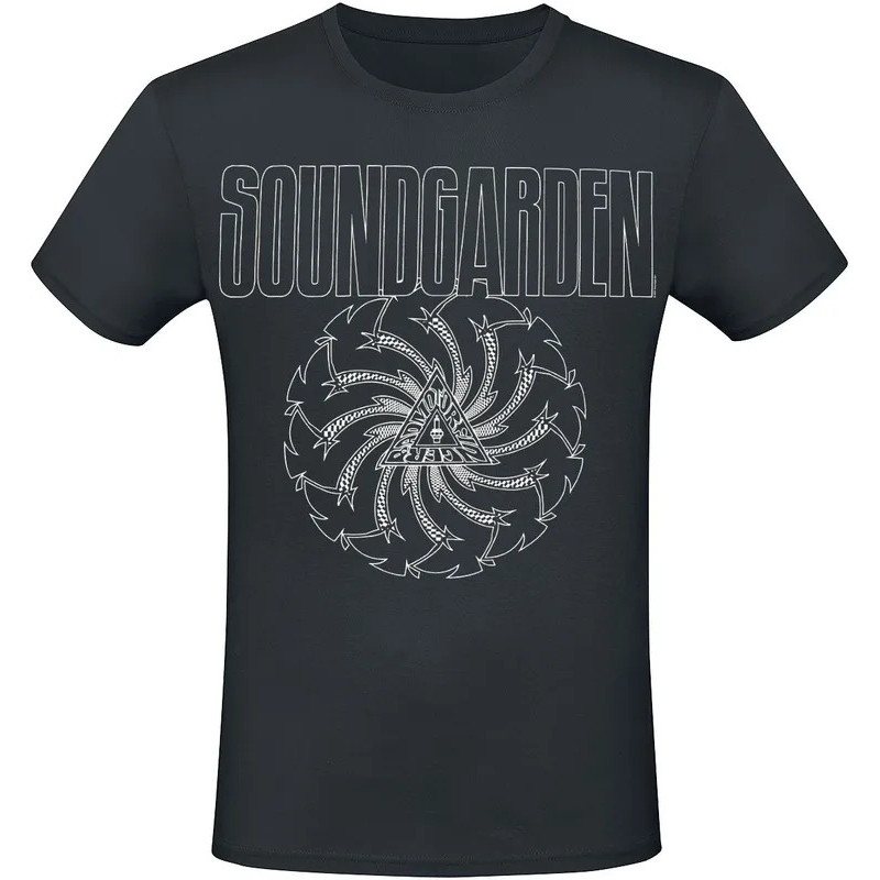2026时尚 2026Crew คอ T - เสื้อ Soundgarden Spiral Arrow โลโก้ Creative - แรงบันดาลใจกราฟิก Featuring R