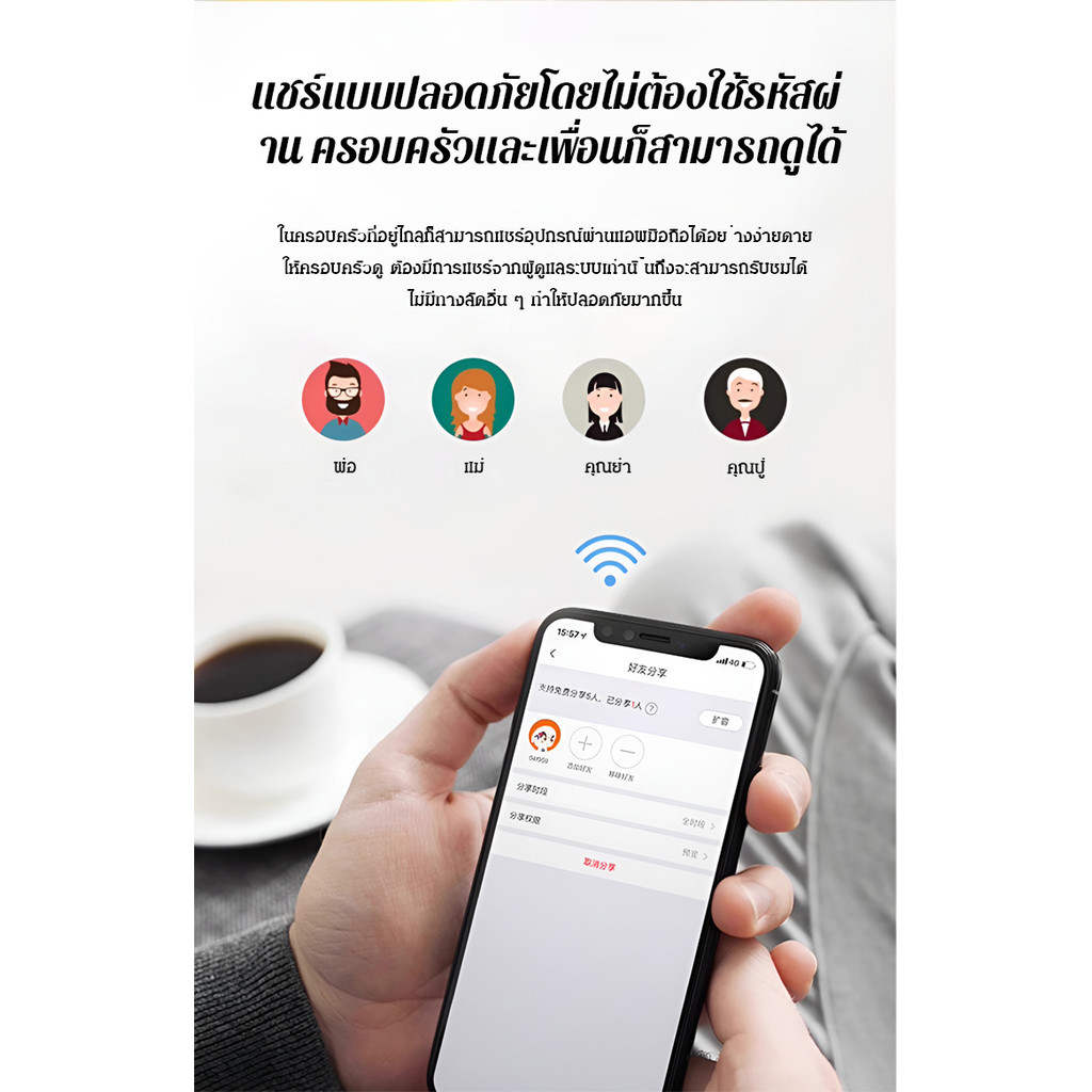 【บันทึกชัดค่ำ】JC กล้องวงจรปิดขนาดเล็ก Full HD / กล้องซ่อน / กล้องไร้สาย / ติดตั้งง่าย / กล้องวงจรปิด