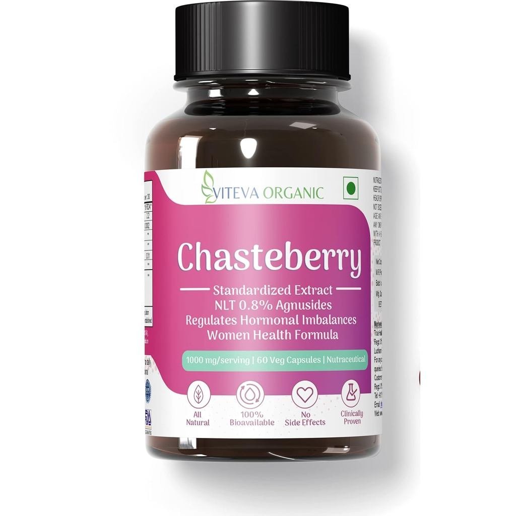 Chasteberry – 500 มก. 60 Veg Capsules 0.8% Vitex Chasteberry Humical Balance อาหารเสริม, รองรับ Meno