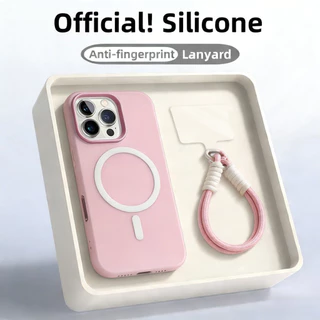 [พร้อมสายคล้อง] 2-in-1 เคสเจลลี่แม่เหล็ก for เคสไอโฟน 17 16 11 13 iPhone 15 14 Pro Max 13 12 11 ProMax 15 Pro soft case