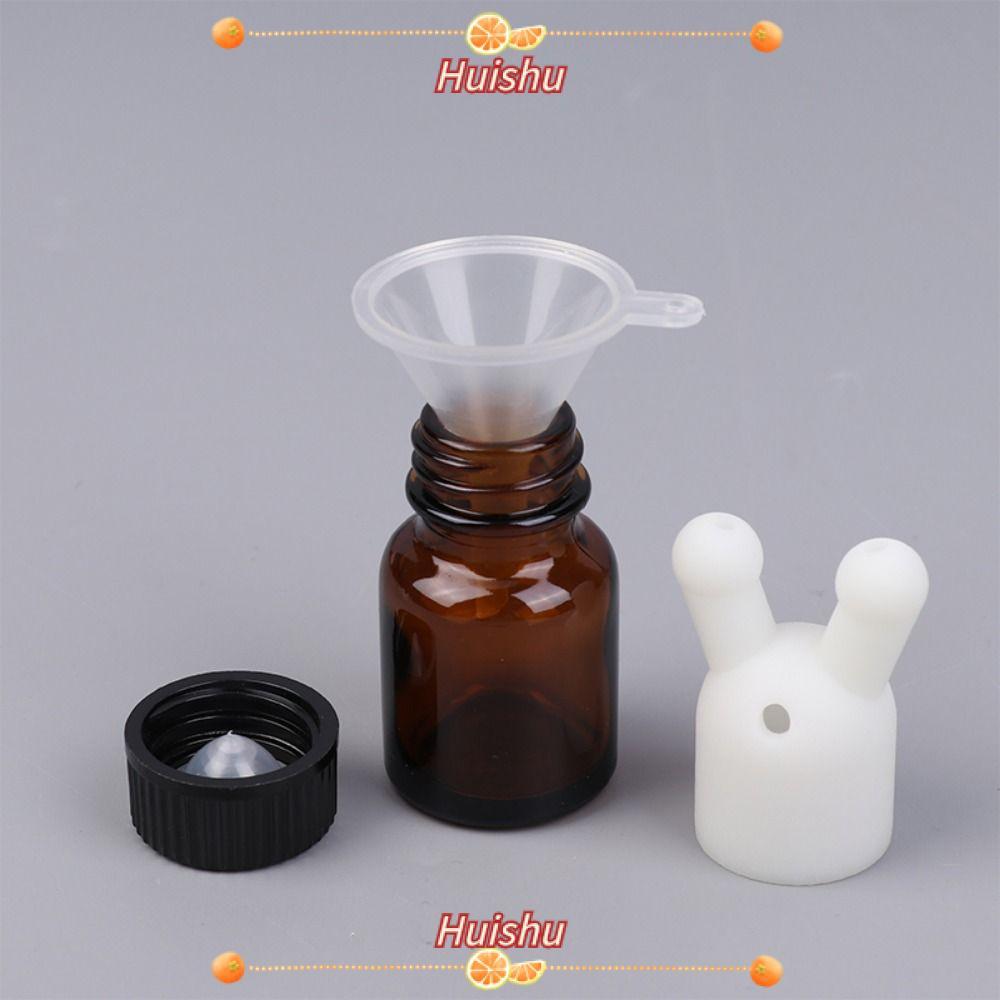 HUISHU Essential Oil Inhaler Cap, พลาสติก Double Hole น้ําหอม Inhaler, Leakproof Mini Essential Oil 