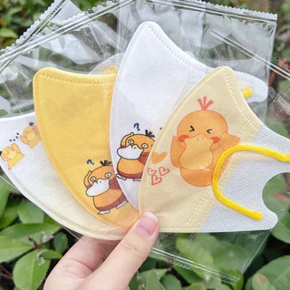 50 ชิ้น หน้ากากเด็ก 3D Winnie การ์ตูน Pikachu Pok é Mon Duck MASK (ปิดผนึกเดี่ยว) 3-12 Age Children Mask 3 ชั้น Disposable Protection 3D Duck Face Mask