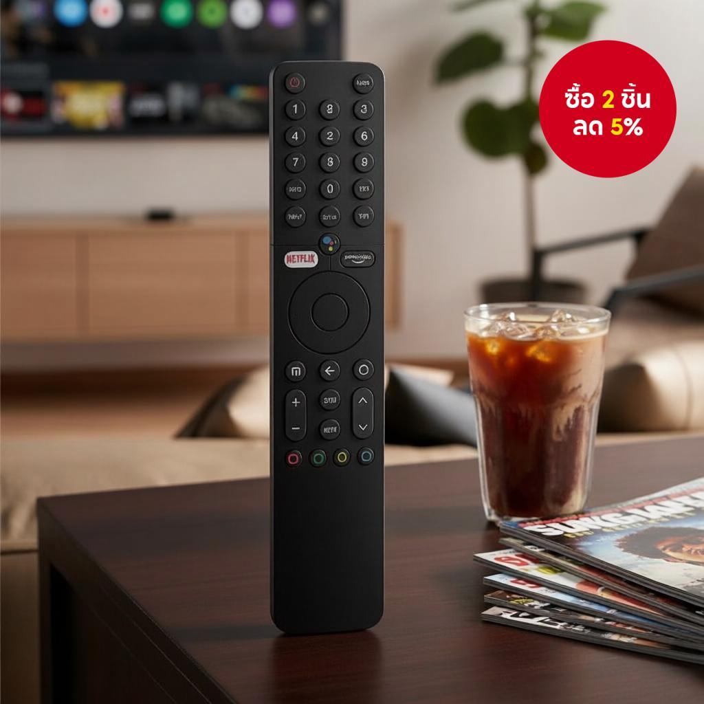 รีโมทเสียงบลูทูธ XMRM-19 สําหรับสมาร์ททีวี Xiaomi MI P1 Q1 Android รุ่น L32M6-6AEU L43M6-6AEU