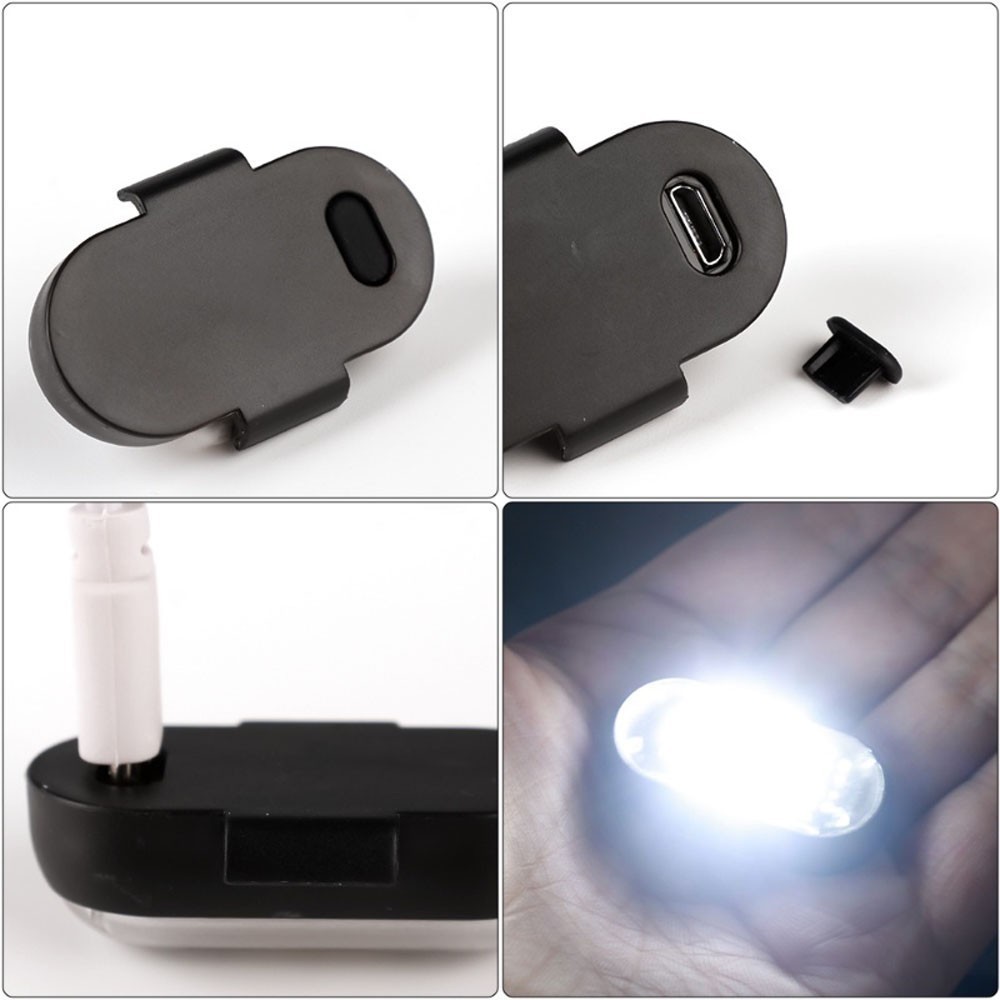 ไฟสัญญาณเตือน LED RGB ไร้สาย ชาร์จ USB ป้องกันการชน เพื่อความปลอดภัย สําหรับรถจักรยานยนต์ 4 ชิ้น 2 ชิ้น 1 ชิ้น 6 ชิ้น - รูปที่ 6