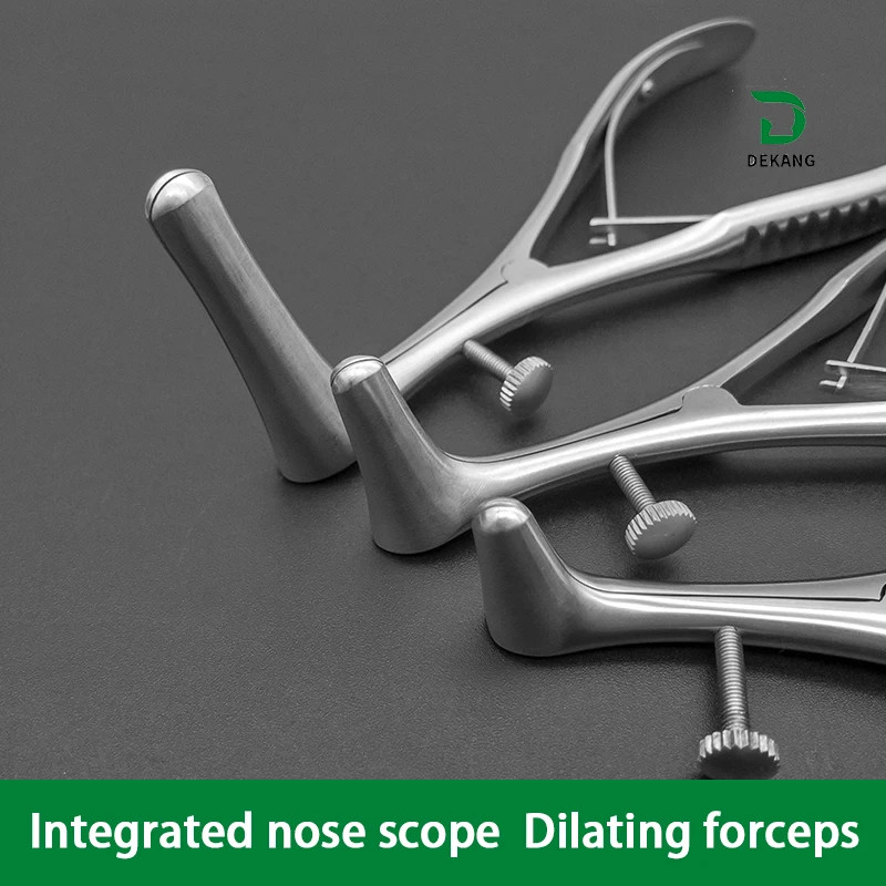 สแตนเลสจมูกSpeculumจมูกSpeculum Dilator Forceps จมูกคุณสมบัติการตรวจจับจมูกเครื่องมือพลาสติกที่ครอบค