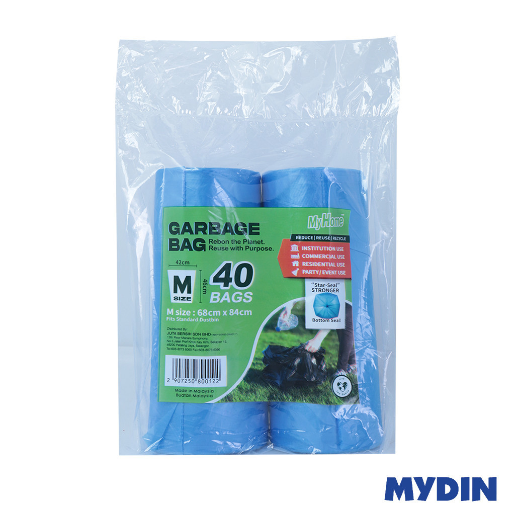 ถุงขยะ Myhome ไซส์ M (40 ถุง)