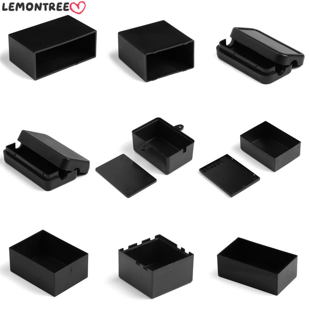 LEMONTREE กล่องโครงการอิเล็กทรอนิกส์ สีดํา ABS พลาสติก DIY กล่องใส่กล่อง