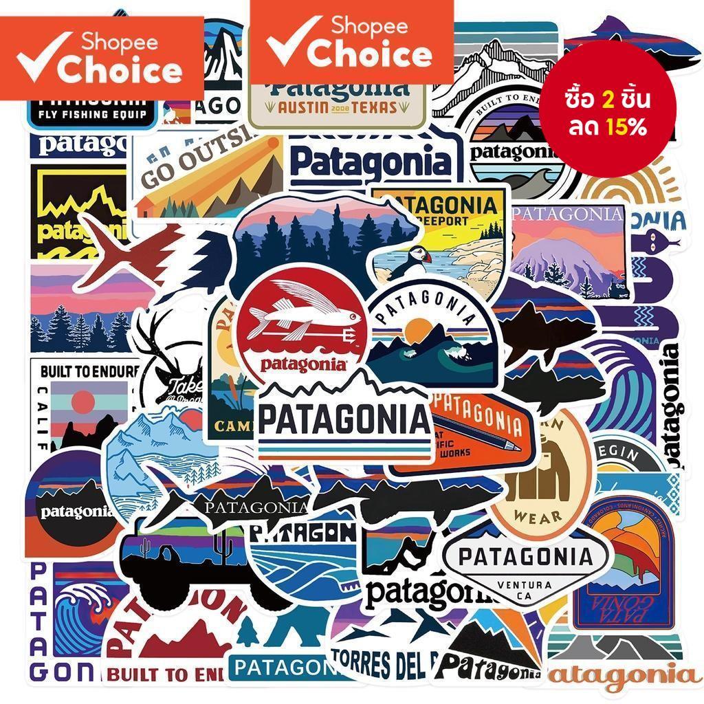 สติ๊กเกอร์แคมป์ปิ้งกลางแจ้ง 55 ชิ้น - สติ๊กเกอร์ไวนิลกันน้ําสําหรับกระเป๋าเดินทาง, สมุดบันทึก & ขวดน้ํา (การออกแบบแบรนด์ผจญภัย)