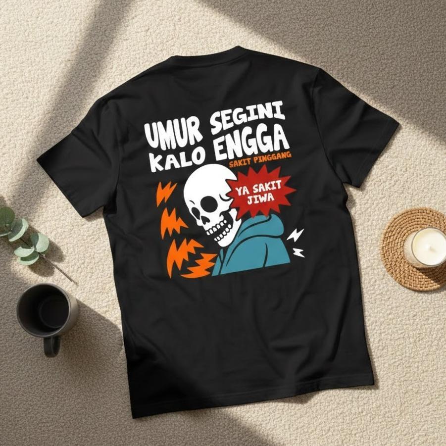 แหยะ . เสื้อยืด Age Segini If You Are Back Pain, Yes, Illness of the Soul, Cotton 100% Combed 24S Pr