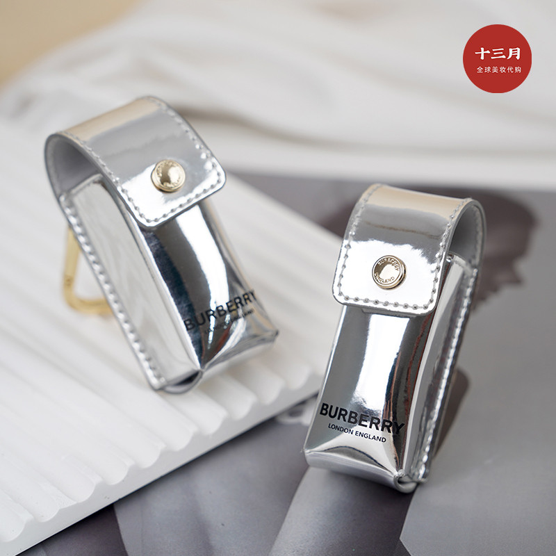 [มีนาคม] Burberry Burberry Beauty Counter กระเป๋าเครื่องสําอาง Burberry Silver ลิปสติกกระเป๋าพวงกุญแ