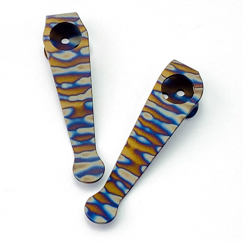 Spyderco Paramilitary 2/Spider C81 Back Clip C223 Spider C10 Titanium Alloy Back Clip