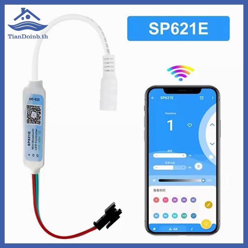 TianYe SP621E RGB Controller สําหรับ WS2811 WS2812 WS2813 LED Strip Light Control -24V TH