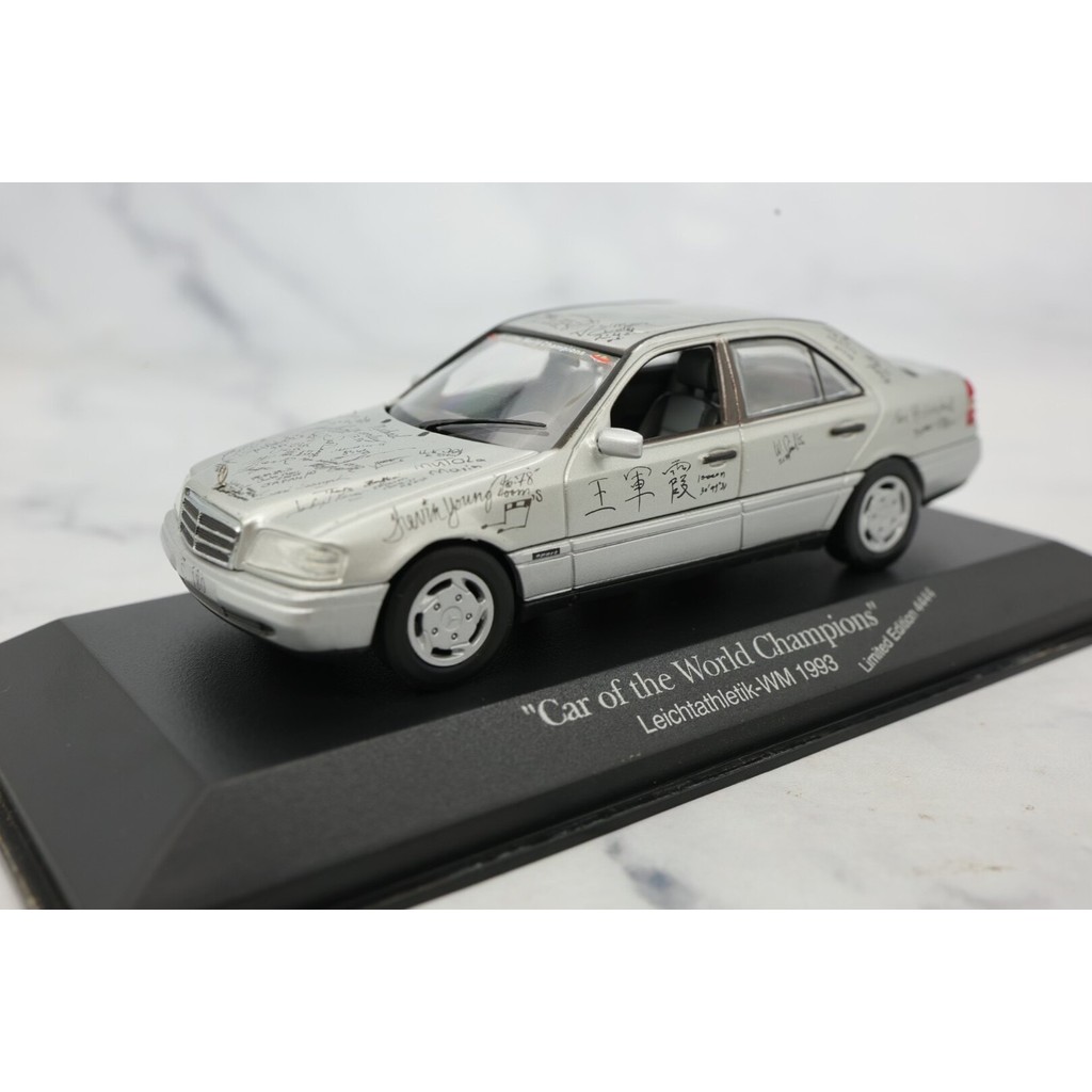 [สต๊อกพร้อม] Mini Cut 1/43 minichamps 1/43 Mercedes-Benz C180 "Car of the World Champions" 1993 Trac