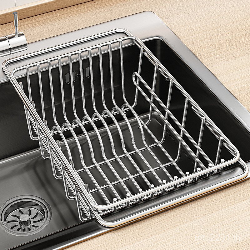 ท่อระบายน้ําล้างจาน Telescopic Ming ชั้นวางสระว่ายน้ําอ่างล้างจานชามผักผลไม้ 304 สามารถเฟอร์นิเจอร์โ