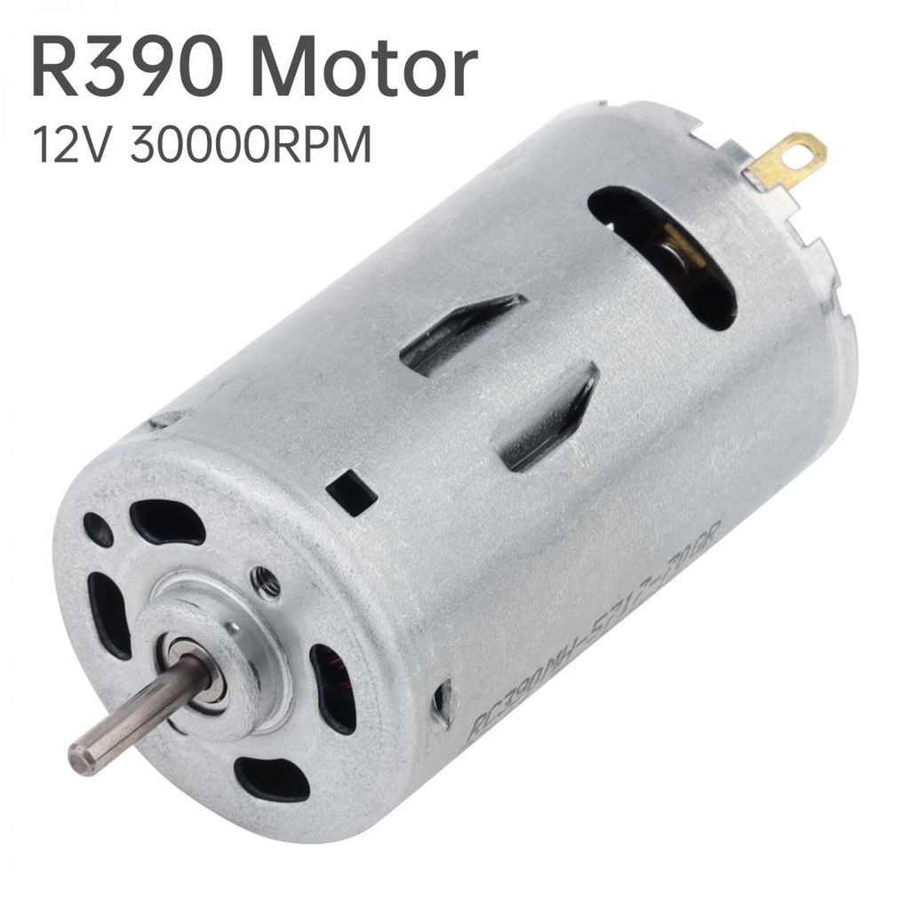 R390 DC Motor 12V 30000RPM มอเตอร์ขนาดเล็กความเร็วสูงสําหรับพัดลม/เครื่องดูดฝุ่น/ของเล่น DIY, R390 D