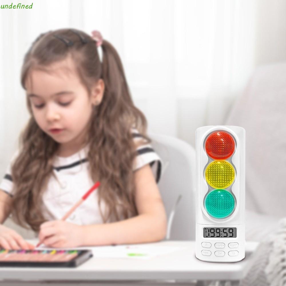 JARREDIW Student Learning Timer, Digital Display Plastic Visual Traffic Light Timer, Study Aid Adjus