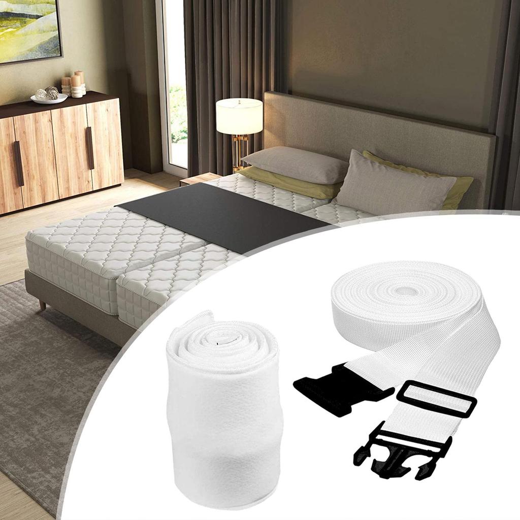 [Whgirld8] Bed Bridge Connector Twin Bed Connector พร้อมสายรัด Twin to King Converter Kit for Guest 