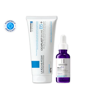 [เซตสุดคุ้ม] ลา โรช-โพเซย์ La Roche-Posay CICAPLAST BAUME B5+ บาล์มบำรุงผิว 100ml. และ Mela B3 Serum 30ml.
