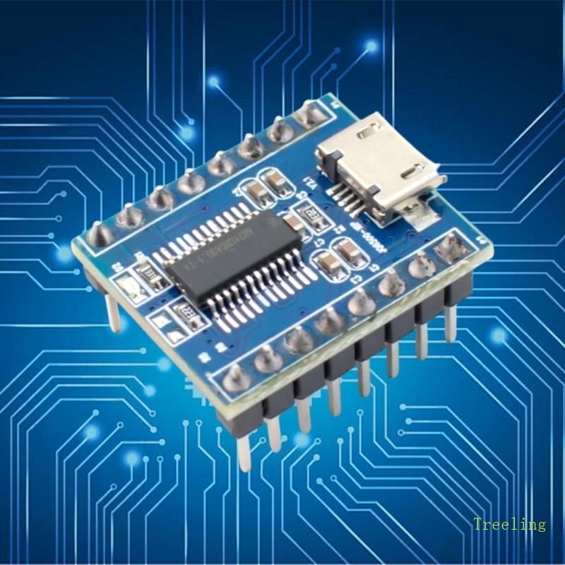 โมดูลเสียง Treeling 5Channel JQ6500 พร้อม USB Upload Serial Control สําหรับการเล่นเสียง