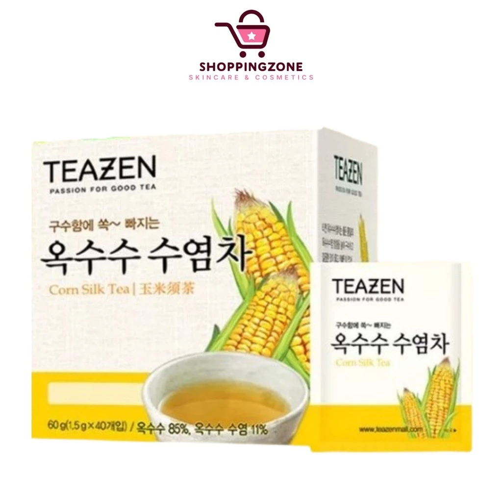 [ฉลากไทย] Teazen Corn Silk Tea ทีเซน ชาไหมข้าวโพด ชาลดบวม ลดโซเดียม ไม่มีคาเฟอีน ไม่มีน้ำตาล