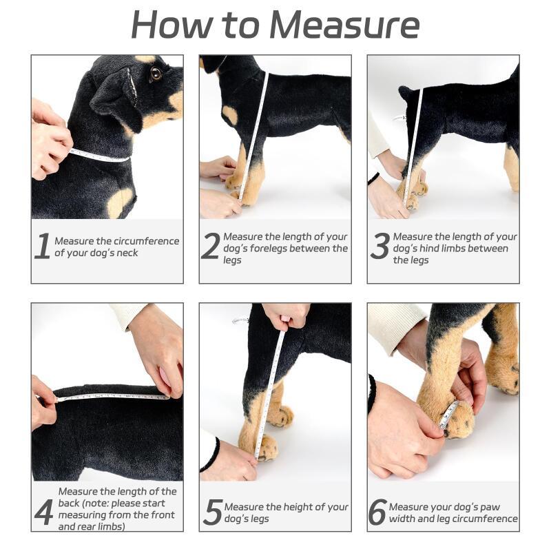 รองเท้าสุนัขสัตว์เลี้ยงกันน้ํากันลื่นเดินสัตว์เลี้ยงอุ้งเท้าป้องกันกลางแจ้งปรับสุนัขแขวนถุงเท้ารองเท้า - รูปที่ 7