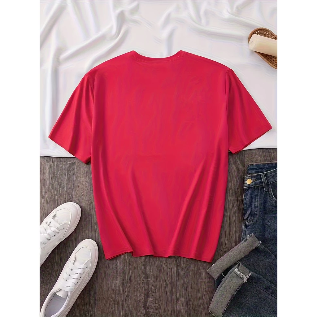 เสื้อยืดคอกลมแขนสั้นสีขาว ลายดอกบัวสีน้ำเงินและม่วง thumbnail 7