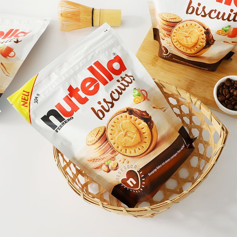 2026 สินค้าใหม่นําเข้าจากเยอรมัน Ferrero nutella nutella Love Hazelnut Chocolate Sauce Sandwich Bisc