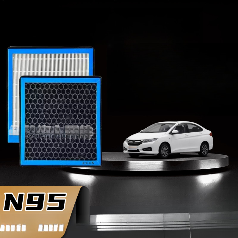 ไส้กรองแอร์ N95 คาร์บอน PM2.5 สำหรับ Honda City พร้อมระบบปรับอากาศกรองกลิ่น