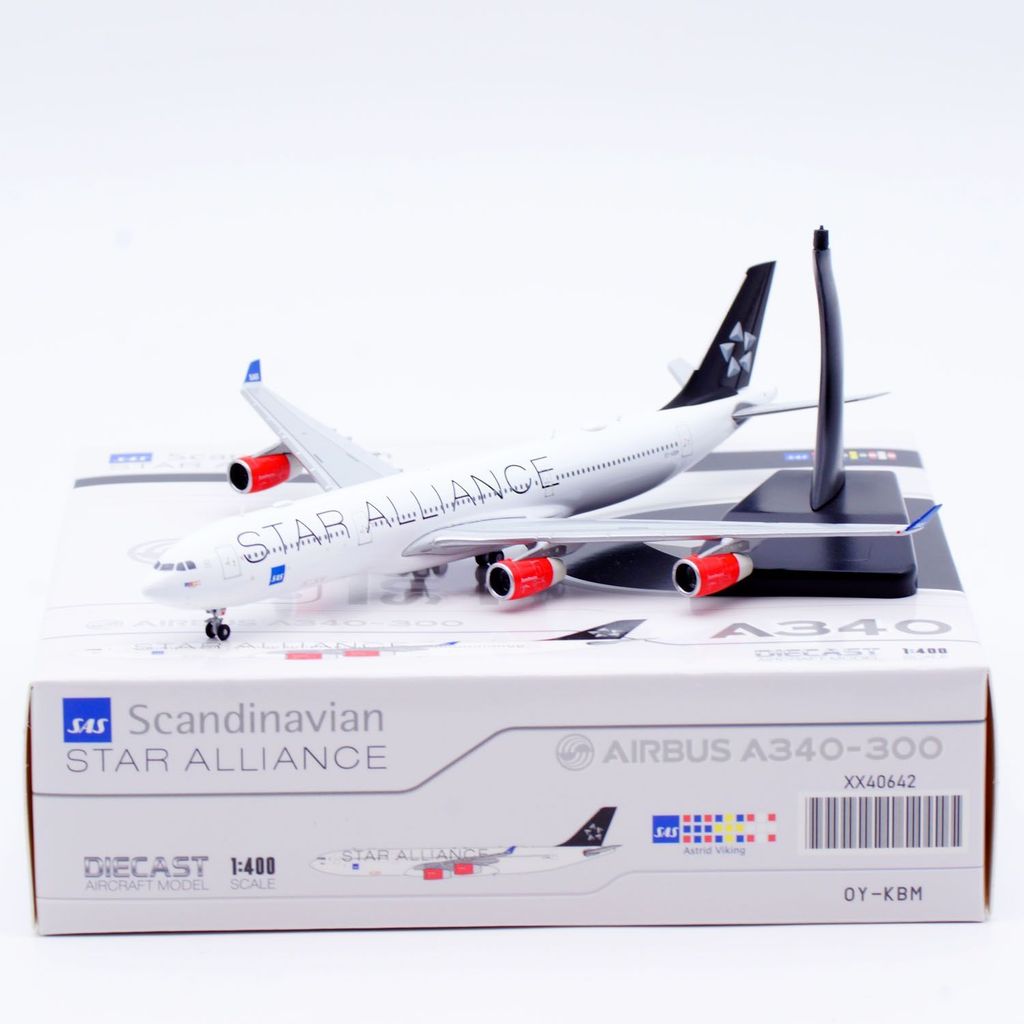 1: 400 JC Wing Alloy Airliner รุ่น Nordic Airlines A340-300 OY-KBM
