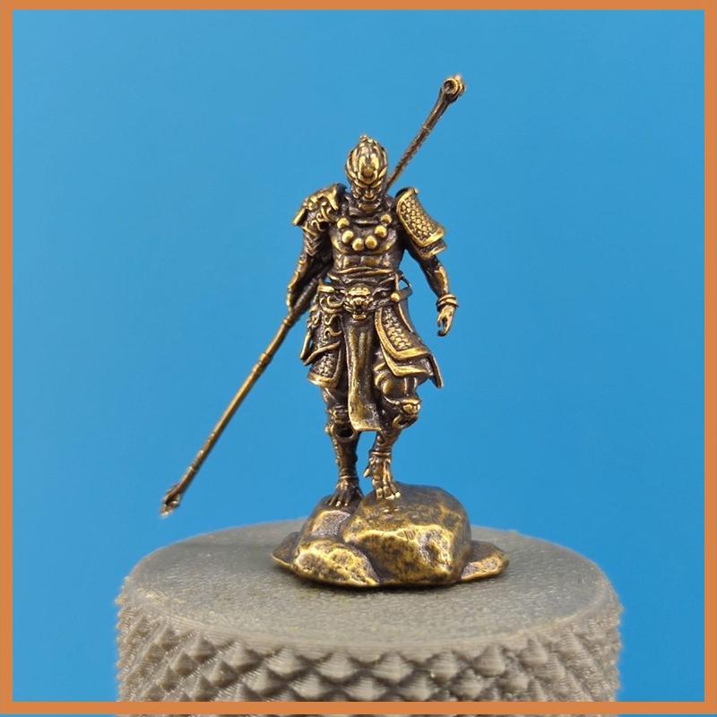 [SMD] ลิงโบราณ Sun Wukong ตุ๊กตาจิ๋วหัตถกรรม Mini Golden Cudgel Wu Kong รูปปั้นโต๊ะเครื่องประดับตกแต