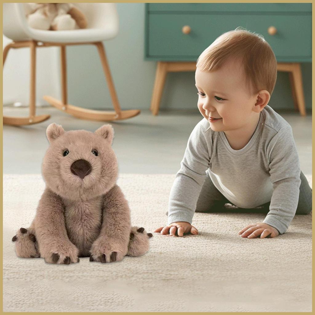 ตุ๊กตาสัตว์ Wombat ตุ๊กตา Plush กอดของเล่น Playtime Companion ตุ๊กตาสัตว์ตุ๊กตาเด็กชายหญิง Nursery o