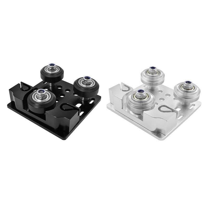 หัวเข็มขัดเข็มขัด 3d Pulley อลูมิเนียมโปรไฟล์เครื่องพิมพ์ Euro v-slot สามล้อรอก slot Kit การ์ด 2020 