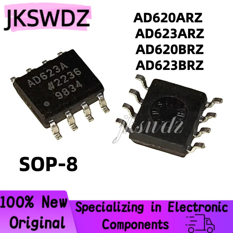5PCS AD620A AD620B AD623A AD623B AD620ARZ AD620BRZ AD623ARZ AD623BRZ SOP-8 ชิป ic