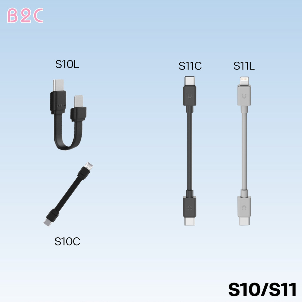 Orsen by Eloop รุ่น S10C S10L Charging Cable / S11C S11L Data Sync Cable Type-C 3A / L Cable 2.4A สา
