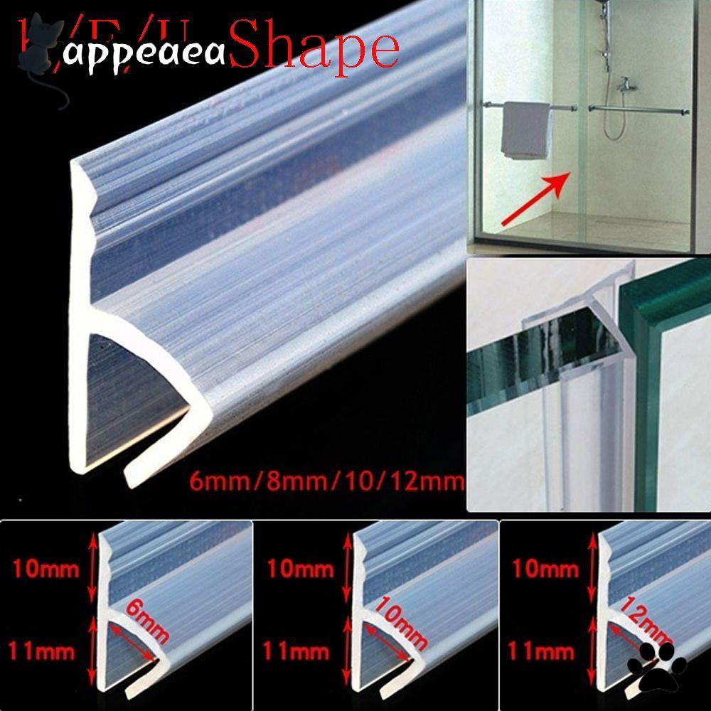 APPEAEA 1M 6-12 มม.FU h Shape Seal Strip Home & Living Home Improvement ฮาร์ดแวร์ประตูกระจก Weathers