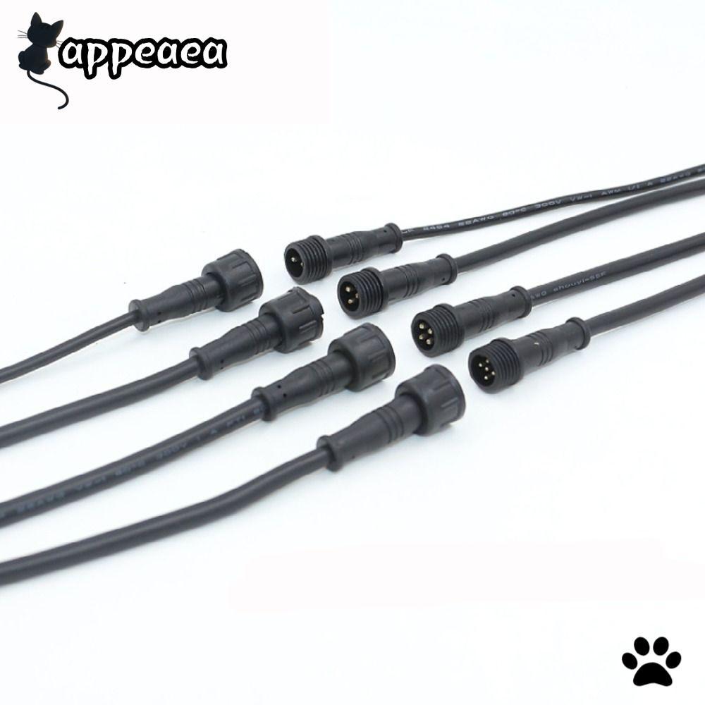 APPEAEA ชายกับหญิง LED Connector, 20 ซม.IP67 2Pin 3Pin 4Pin แจ็ค, ไฟ LED Connector 2Pin 3Pin 4Pin สา